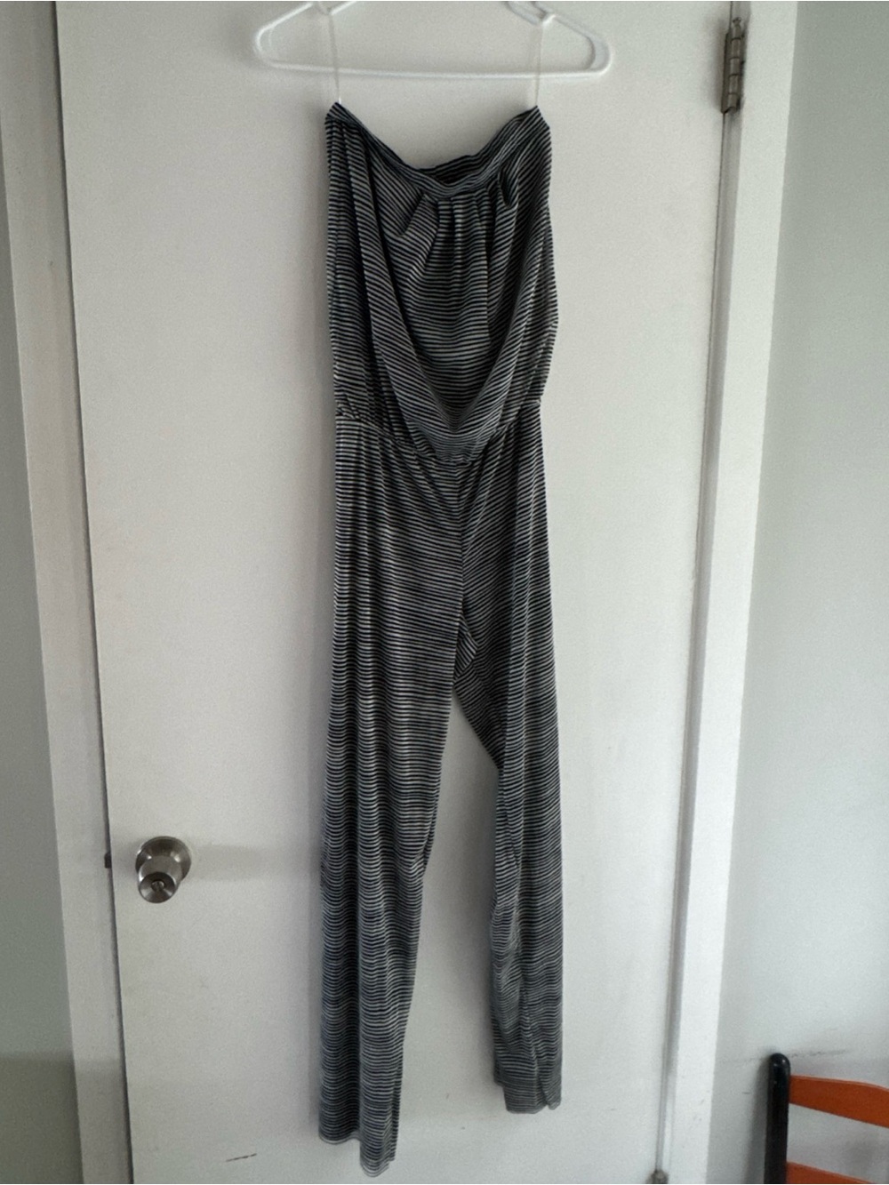 Cynthia Rowley Black and White Striped Strapless Jumpsuit -XS NWOT